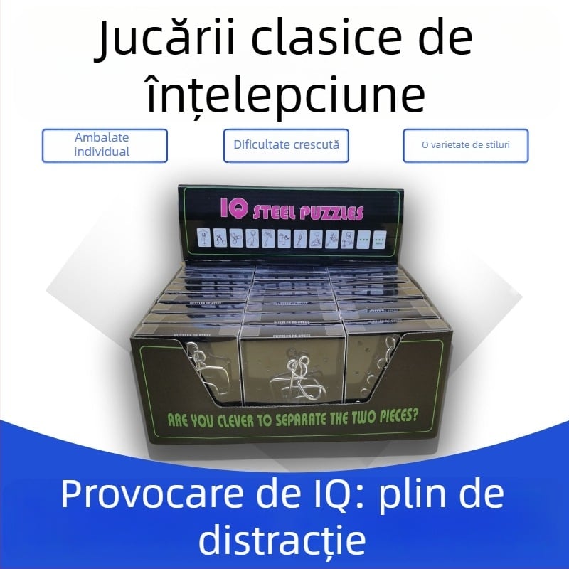 Puzzle Kongming Lu Ban Lock - Metal, DC940, Jucărie educativă