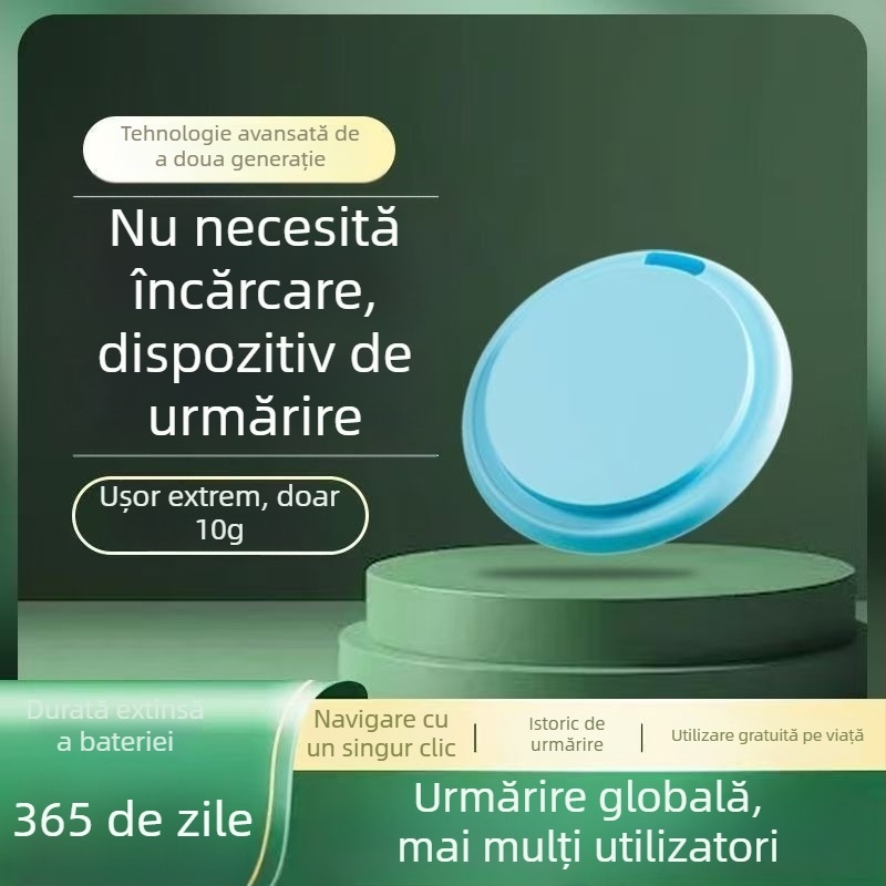 Etichetă anti-pierdere cu localizator Bluetooth pentru iOS – Model TagD, rază 50 m, baterie 220 mAh, carcasă PC