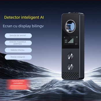 S88 Detecător infraroșu wireless cu ecran – detector camere ascunse pentru hoteluri, bandă de frecvență 50MHz-8GHz, rază de detecție 10 cm-10 m, tensiune 5V, Alarmă sonoră/vibrații