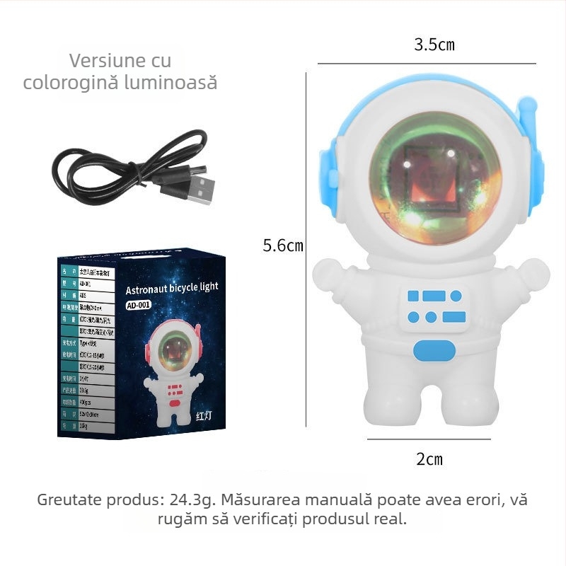 Lumină de far pentru bicicletă, pentru noapte pe munte și drum, cu lumină de avertizare | Anybike | Cod produs Al867172084426 | Nu este importat