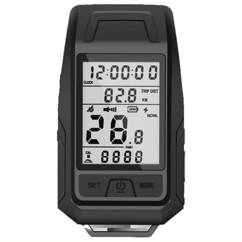 Faro frontal pentru bicicletă de munte, computer de ciclism wireless 3 în 1, lumină de avertizare, iluminare pentru noapte a bicicletei de drum