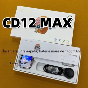 Ceas inteligent W527 cu slot SIM, deblocare prin amprentă, ecran AMOLED, încărcare magnetică, nu este rezistent la apă