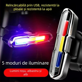 Lumină spate pentru bicicletă de munte, pentru noapte – alimentare solară, încărcare, accesorii pentru drum