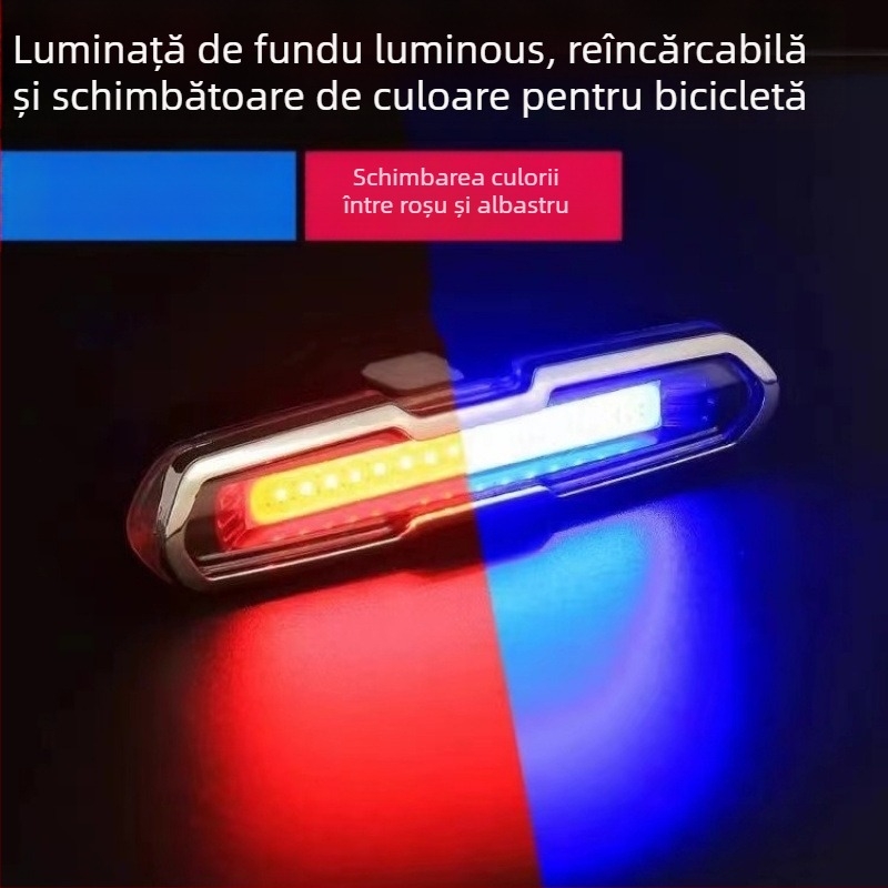 Lumină spate pentru bicicletă de munte, pentru noapte – alimentare solară, încărcare, accesorii pentru drum