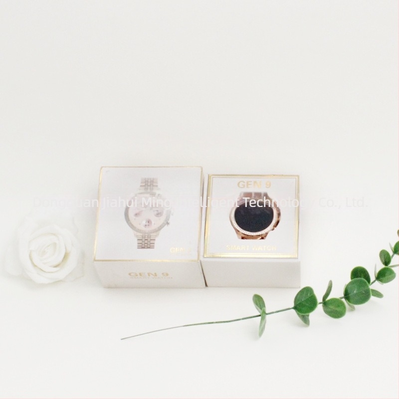 GEN9 ceas inteligent cu operare prin atingere și buton, ecran TFT, cadran pătrat, monitorizare ritm cardiac, încărcare fără fir