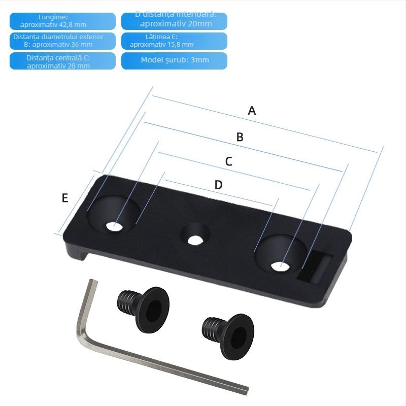 SUKOU bază de suspensie pentru lumina bicicletelor de drum – suport cu două picioare, compatibil cu BL12 1000LED lanternă, personalizare disponibilă