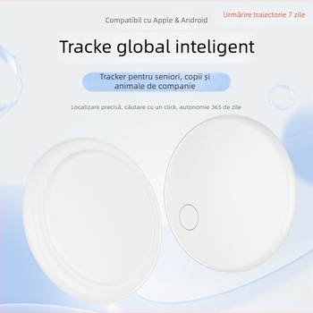GPS tracker D2 – localizator global, purtat ca pandantiv, Bluetooth tracking și alarmă, baterie 210 mAh, compatibil cu iOS