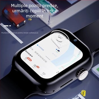 Ceas inteligent pentru copii cu apeluri video și poziționare, Wi‑Fi, suport SIM, până la 7 zile autonomie, rezistent la apă