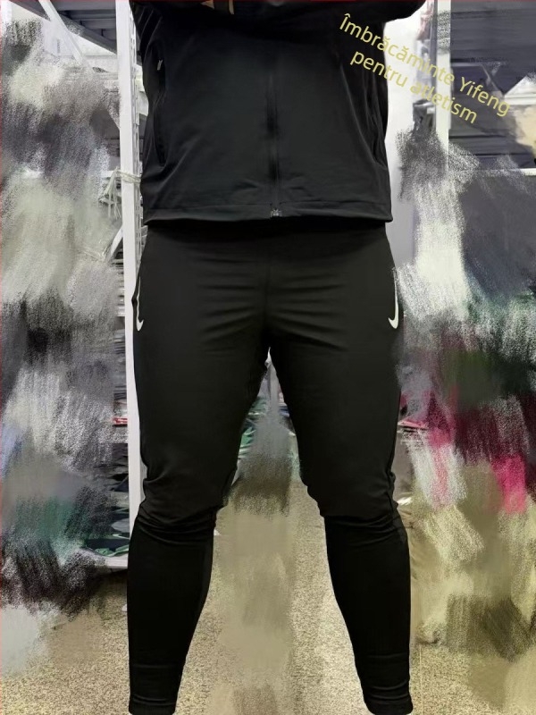 Pantaloni de antrenament uscați rapid — respirabili, cu nervuri, lungi, unisex, potriviți pentru vară, primăvară și toamnă