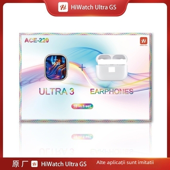 Set smartwatch ACE-180/200/220/240 și headset Bluetooth — afișaj IPS, carcasă din aliaj de aluminiu, încărcare wireless, rezistență la apă zilnică, control prin atingere + buton