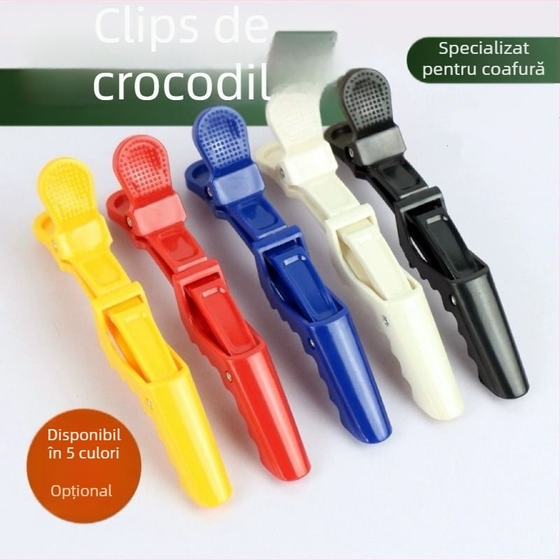 Xing Ning Clamă crocodil pentru păr – clips de înaltă temperatură pentru perm și vopsire, antiaderent, poziționare zonală