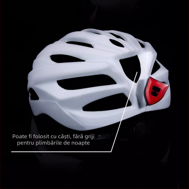 Lampa spate pentru cască de bicicletă — USB reîncărcabilă, rezistentă la apă, pentru plimbări nocturne pe munte și pe drum