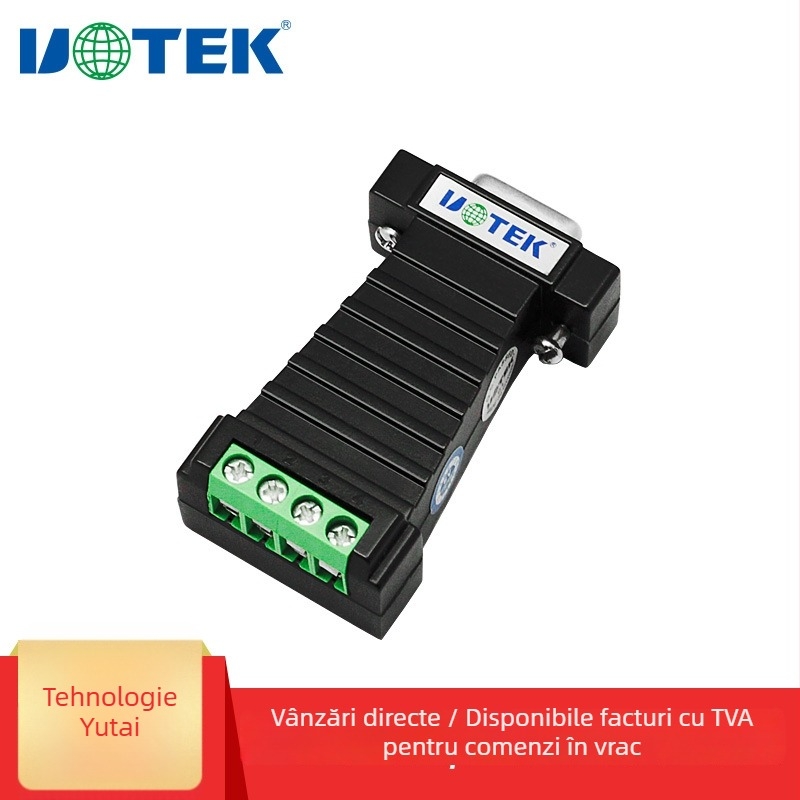 Yutai UT-2211 convertor pasiv 232 spre 485, modul protocol RS485 către RS232, model UT-2211, brand Yutai UTEK