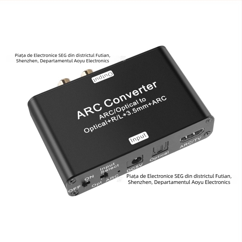 Adaptor HDMI ARC pentru audio, model 133, conversie optic-analog DAC192K