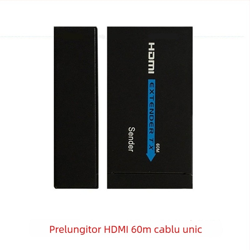Extender HDMI pentru rețea, 60 m, 1080p, HDMI către RJ45, amplificator HDMI