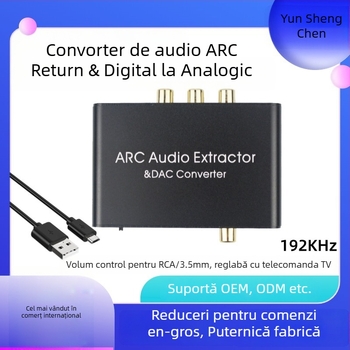 Convertor HDMI ARC Audio, Yunshengchen, model YSC-80Pro, cu activare la distanță și gestionare a alimentării