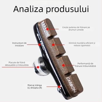 Blocuri și plăcuțe de frână – Baradine/yongjie, modelul 470TC+453CORK