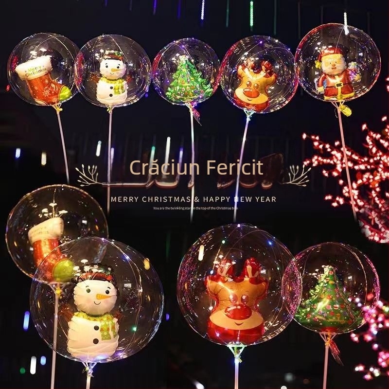 Balon rotund din hârtie, fără imprimare a logo-ului; potrivit pentru Crăciun și Anul Nou.