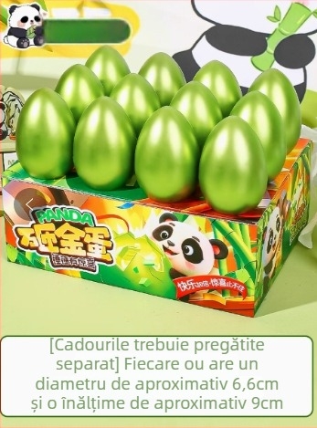 Xin dong Panda Blind Box – Jucărie panda interactivă, din plastic, cu ou de aur surpriză, Dezvoltare educațională, Joc părinți-copii, pentru copii 7–14