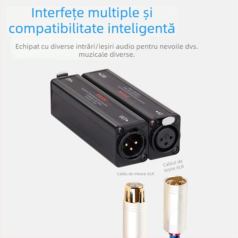 PX-D2 izolare galvanică audio profesională pentru cabluri XLR – elimină interferențele de împâmântare