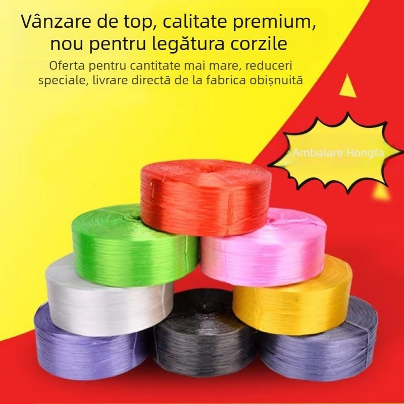Sfoară de legat PP, brand Real Packaging, rezistență 50 kg pe pachet