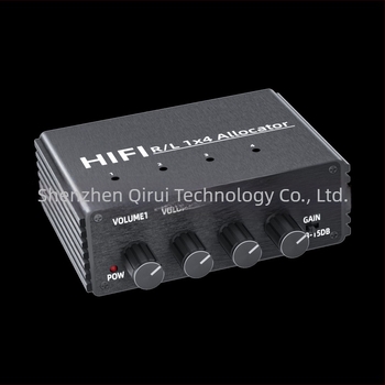 Distribuitor audio 1 intrare 4 ieșiri, redare în sincron, control independent al volumului, audio partajat între mai multe amplificatoare