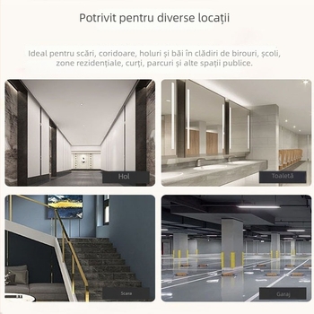 Intrerupător cu senzor PIR IR pentru iluminare cu tensiune scăzută (5-12V, întârziere 30s) – Downlight/Spotlight