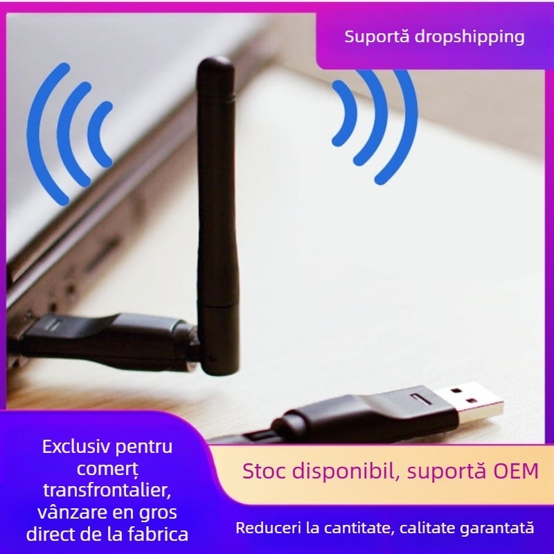RT5370 Cardă de rețea wireless USB 150Mbps 2.4GHz IEEE 802.11b/g/n