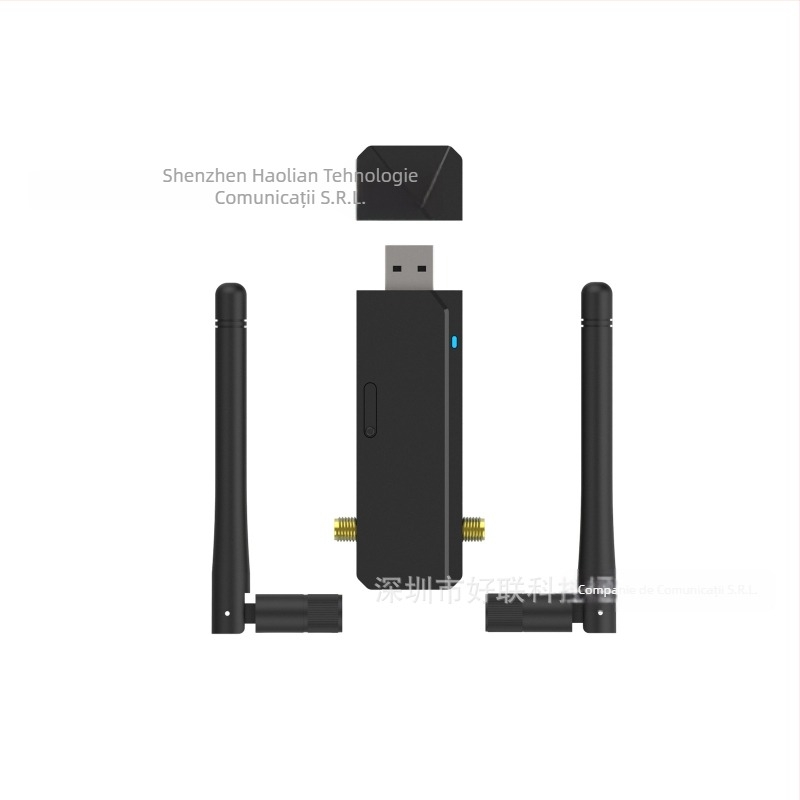 Cardă de rețea USB dual-band – 1200 Mbps, 2.4/5 GHz, interfață USB, IEEE 802.11b/g/n, fără drivere pentru Windows 10/11 (modelul 5661R)