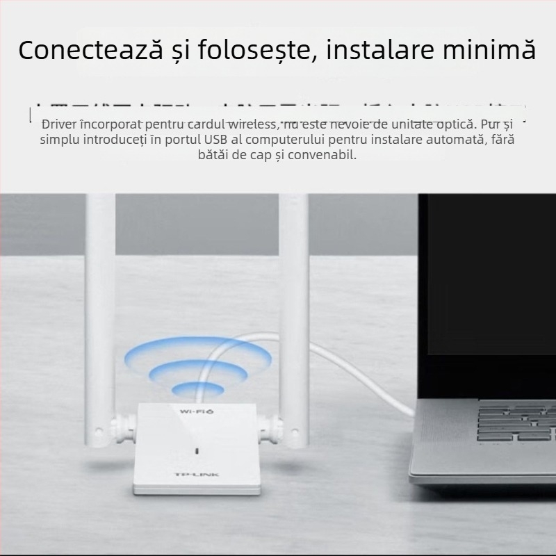 TP-Link adaptor USB WiFi 6 AX3000 TL-XDN9000H, 3000 Mbps, 2.4/5 GHz, fără driver