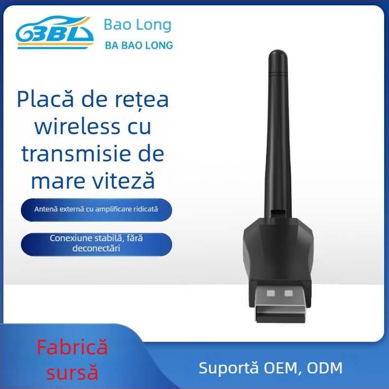 Ba Baolong adaptor USB WiFi 600 Mbps dual-band 2.4 GHz/5.8 GHz, IEEE 802.11b/g/n/ac, Model 8811