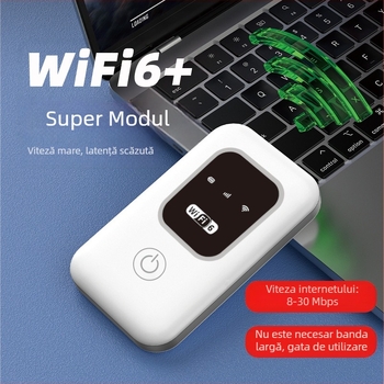 TM20-01 Router Wi‑Fi 4G portabil cu date nelimitate, hotspot mobil pentru telefoane, cu viteza de până la 150 Mbps