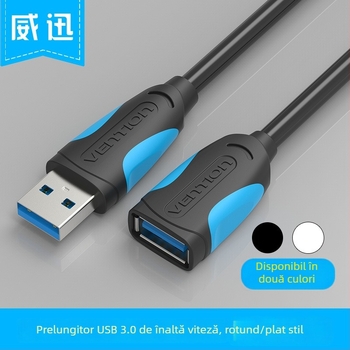 Weixun cablu USB 3.0 prelungire, masculin spre feminin, date și încărcare, lungime 0.5–3 m, model VAS-A13