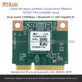 WDXUN QCA674A Carte de rețea wireless Mini PCIe, 1200 Mbps, Dual-Band, 802.11ac