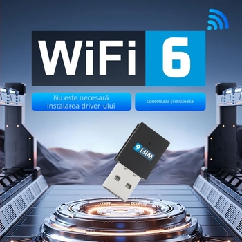 MWS WK20 adaptor USB Wi‑Fi, dual-band 900 Mbps, IEEE 802.11ax/ac/n/g/b, 2.4/5 GHz