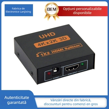 HDMI 1x2 Splitter - 4Kx2K, 3D, Liandake, Alimentare 5V