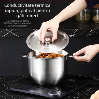 Recipient de ulei din oțel inoxidabil cu capac automat, design modern minimalist