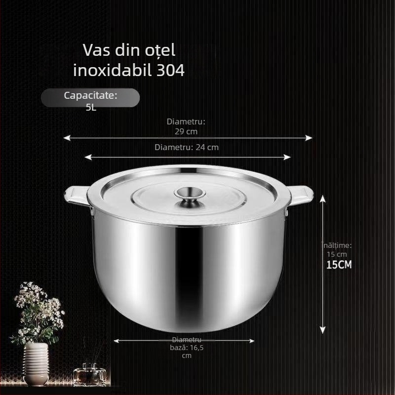 Recipient de ulei din oțel inoxidabil cu capac automat, design modern minimalist