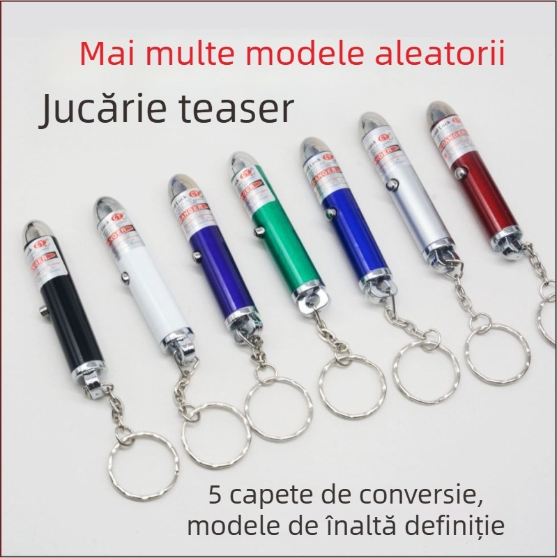 Yirui Proiector laser de jucărie nostalgic pentru copii, stil post-80 — proiecție multiplă, laser infraroșu, distracție pentru pisici