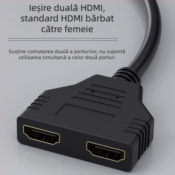 Cobolong cablu HDMI splitter 1x2, 1080p, versiunea HDMI 1.4, 1x bărbat la 2x femei, înveliș PVC