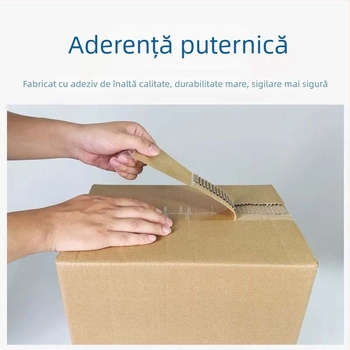 Bandă pentru ambalare | film BOPP; adeziv pe bază de apă sensibil la presiune; sigilare și ambalare; rezistență la temperaturi -20 la 40 °C; aderență puternică și durabilitate