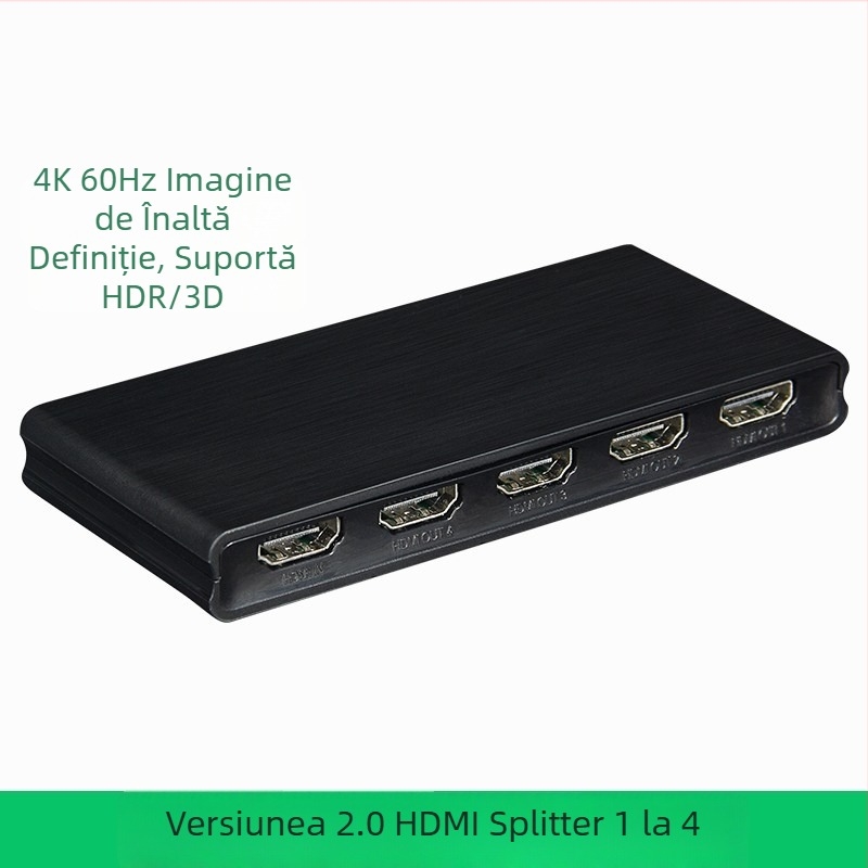 Distribuitor HDMI 1x4, 4K60Hz HDR, versiunea 2.0, model HD20220601
