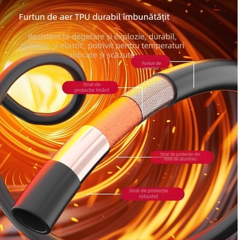 Pompa manuală pentru bicicletă, umflător mini portabil