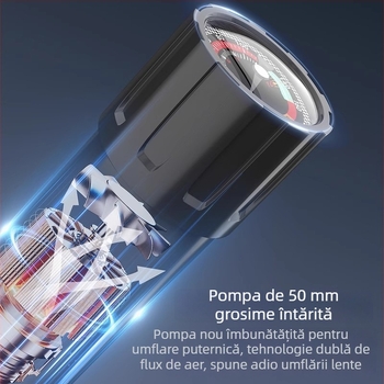 Pompa manuală pentru bicicletă, umflător mini portabil