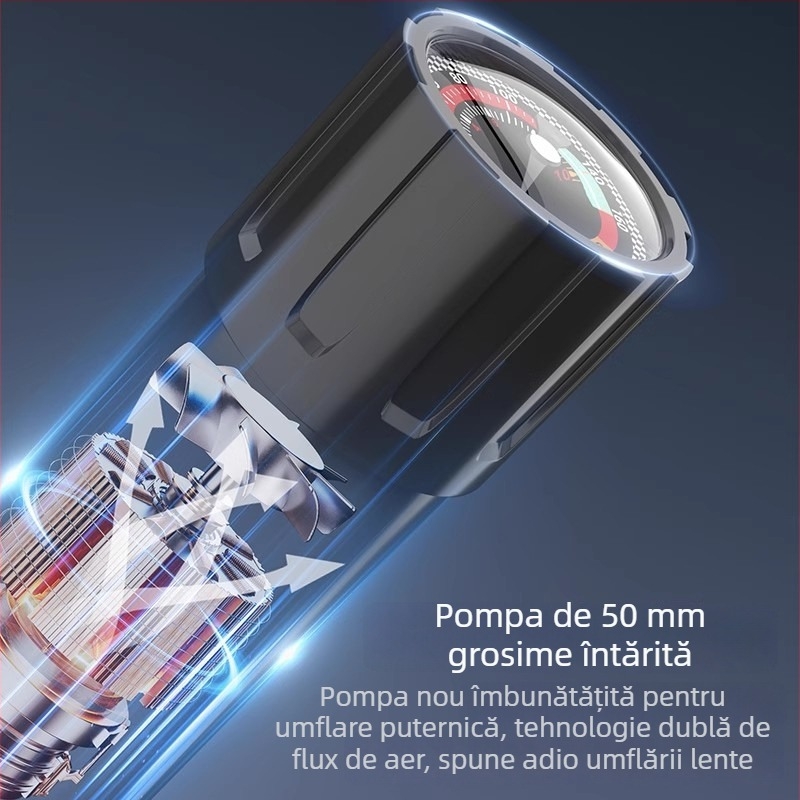 Pompa manuală pentru bicicletă, umflător mini portabil