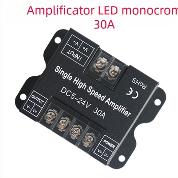 Amplificator pentru bandă LED RGBWW, repetor sincronizat (5-24V; Mod de control: Sincronizare; Mod semnal: PWM; Interfață: Terminale; IP20)