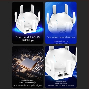 Broad Vision GSJ1800 AP Wireless – rază 8–10 m, viteze Gigabit sau mai mari, 802.11n, 110–220 V AC