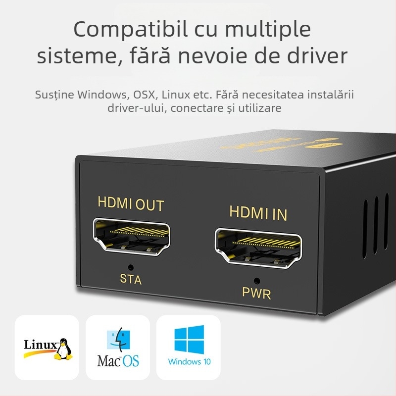 Extensor HDMI de rețea DH2120AB, 120 m transmisie RJ45, 1080p, trezire la distanță