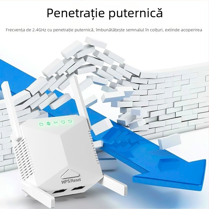 Repeater WiFi HA146 - Dual-Band, rază 1200 m, 802.11ac, viteză Gigabit