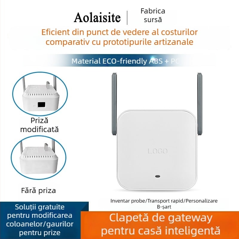 Carcasă pentru amplificatorul de semnal WiFi LYQ013, ABS+PC, carcasă electrică, marcă 013